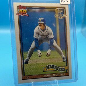 1991 Topps Desert Shield #607 Edgar Martinez Seattle Mariners